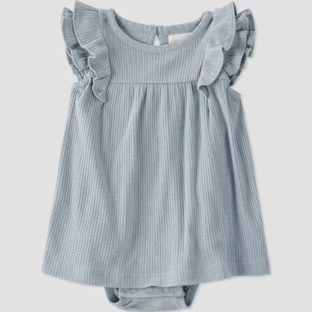 NWT Little Planet by Carter's Organic Baby Girls' Bodysuit - Gray Newborn